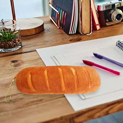 adfafw Estuches de lápices de Lona con Forma de Baguette de simulación 3D, Bolsa con Compartimento para niños, Adolescentes y Adultos Benefit