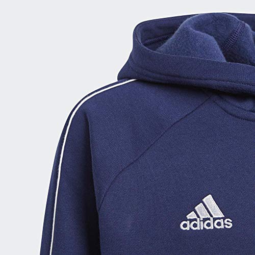 adidas CORE18 Hoody Y Sudadera, Unisex Niños, Azul (Azul/Blanco), 910Y