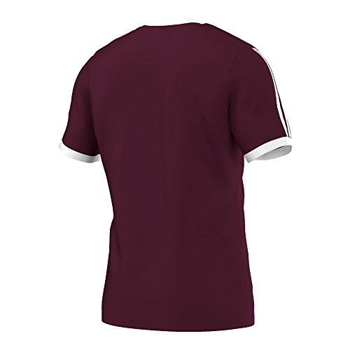 adidas Tabe 14 JSY - Camiseta para hombre, color rojo oscuro / blanco, talla S