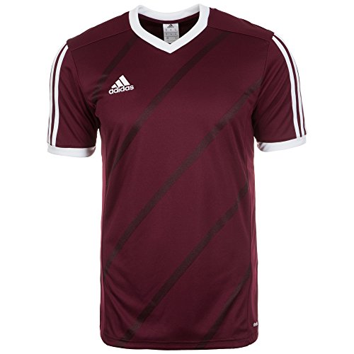 adidas Tabe 14 JSY - Camiseta para hombre, color rojo oscuro / blanco, talla S