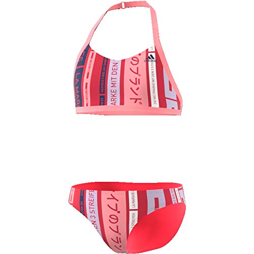 adidas Ya Bikini Bikini, Unisex niños, Rosglo/Indtec, 128 (7/8 años)