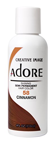 Adore Color de cabello semipermanente brillante, 58 canela