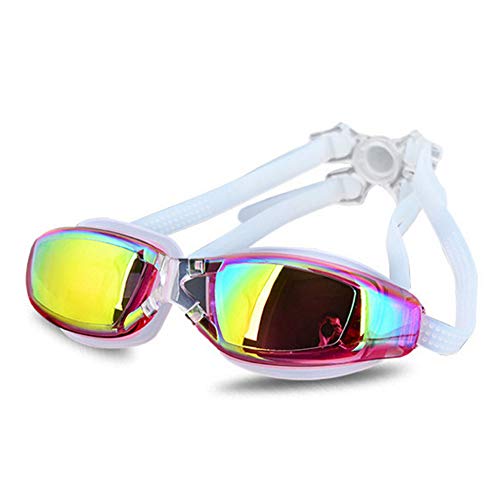 Adulto color sólido natación gafas unisex profesional natación gafas impermeable anti-niebla Big Box natación gafas natación debe buen equipo,Pink