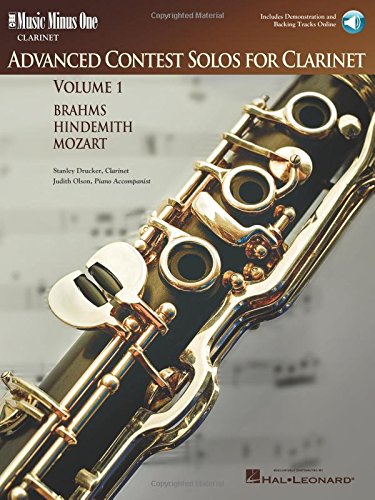 Advanced Contest Solos for Clarinet - Volume I: Music Minus One Clarinet (Advanced Clarinet Solos)