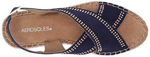 Aerosoles - Women's Espresso Sandal - Open Toed Boho Shoe with Memory Foam Footbed