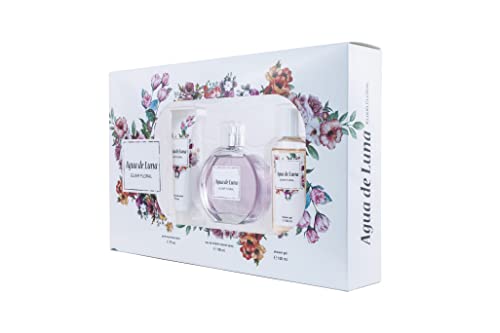 Agua de Luna Elixir Floral Estuche de Regalo para Mujer EdT 100ml + Body Lotion 75ml + Gel Baño 100ml