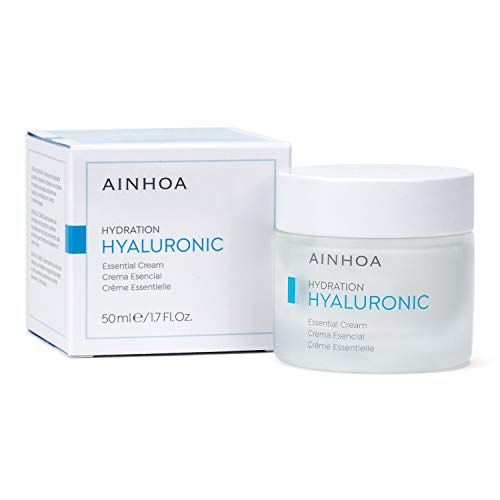 AINHOA Cosmetics – HYALURONIC Crema Esencial 50 ml – Tratamiento Facial Hidratante Intensivo con Ácido Hialurónico para Mujer/Hombre - Piel Normal/Mixta – Día/Noche- Calidad Profesional