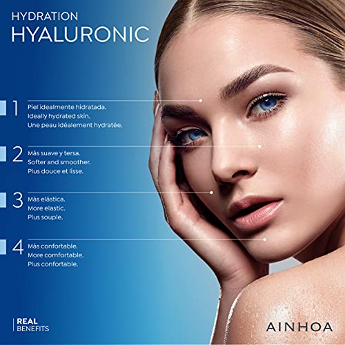 AINHOA Cosmetics – HYALURONIC Crema Esencial 50 ml – Tratamiento Facial Hidratante Intensivo con Ácido Hialurónico para Mujer/Hombre - Piel Normal/Mixta – Día/Noche- Calidad Profesional
