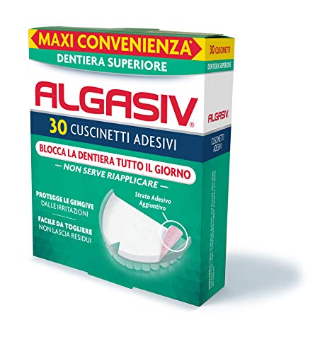 Algasiv Adesivo Per Protesi Dentaria Superiore, 30 Adesivi