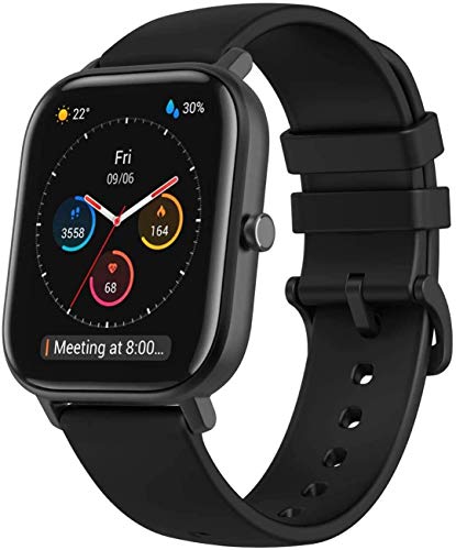 Amazfit GTS Smartwatch Fitness tracker con multitud de perfiles de actividad físcia y con GPS embebido, resistencia al agua 5 ATM (Negro)