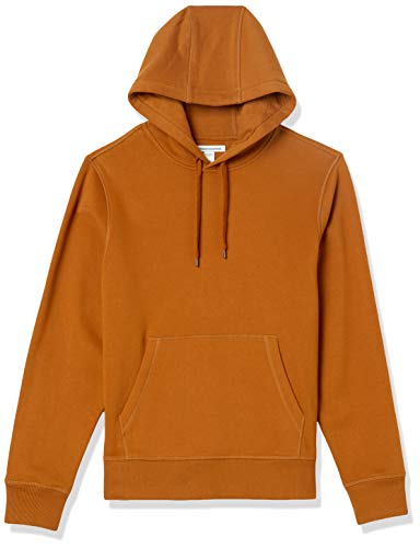 Amazon Essentials Fleece Pullover Hooded Sweatshirt Sudadera, Nuez Moscada, M