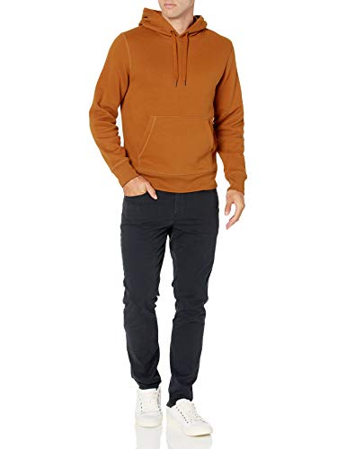 Amazon Essentials Fleece Pullover Hooded Sweatshirt Sudadera, Nuez Moscada, M