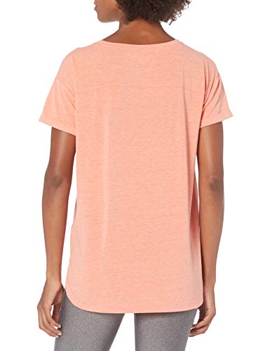 Amazon Essentials Studio Relaxed-Fit Lightweight Crewneck T-Shirt fashion-t-shirts, Bright Peach Heather, US M (EU M - L)