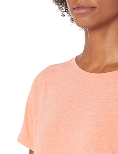 Amazon Essentials Studio Relaxed-Fit Lightweight Crewneck T-Shirt fashion-t-shirts, Bright Peach Heather, US M (EU M - L)