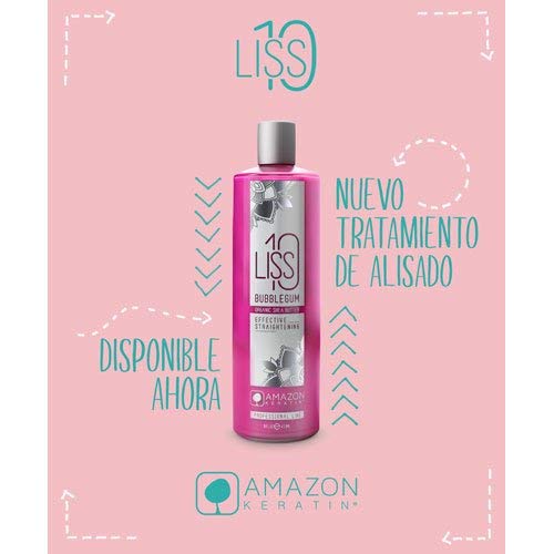 Amazon Keratin Amazon Liss 10 Chicle 118 ml, Único, Estándar