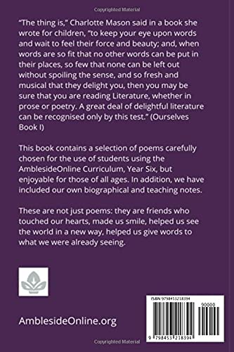 AmblesideOnline Poetry Anthology Volume Six: Robert Frost, Carl Sandburg, and Other Favorites: 6