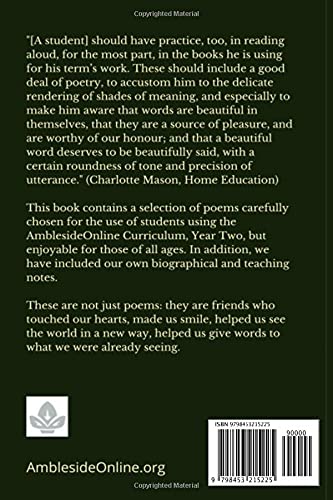 AmblesideOnline Poetry Anthology Volume Two: Walter de la Mare, Eugene Field, James Whitcomb Riley, Christina Rossetti