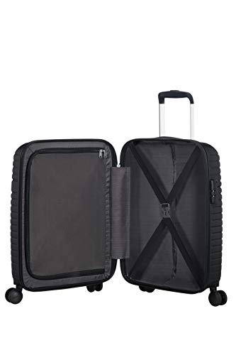 American Tourister Aero Racer Spinner 55 - 2,5 Kg Equipaje de mano, 37 liters, Negro (Jet Black)