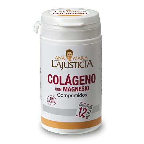 Ana Maria Lajusticia - Colágeno con magnesio – 75 comprimidos articulaciones fuertes y piel tersa. Regenerador de tejidos con colágeno hidrolizado tipo 1 y tipo 2. Envase para 12 días de tratamiento.