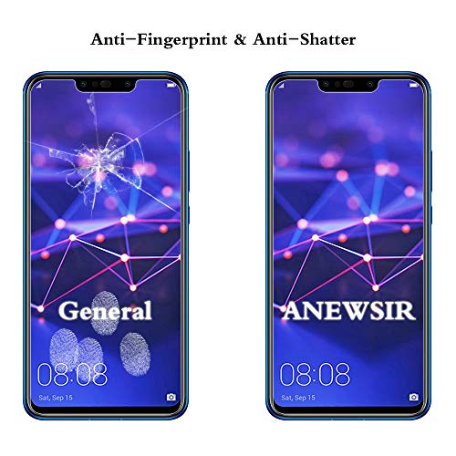 ANEWSIR [2 Piezas Protector de Pantalla para Huawei Mate 20 Lite, Cristal Templado Huawei Mate 20 Lite Protector Pantalla [6.3 Pulgadas] [9H Dureza] [Alta Definicion]