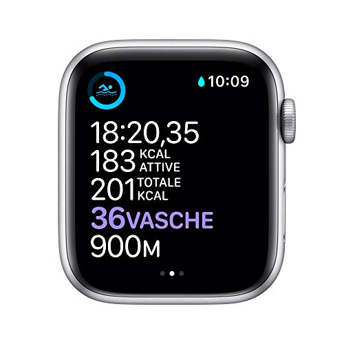 Apple Watch Series 6 (GPS, 44 mm) Caja de Aluminio en Plata - Correa Deportiva Blanca