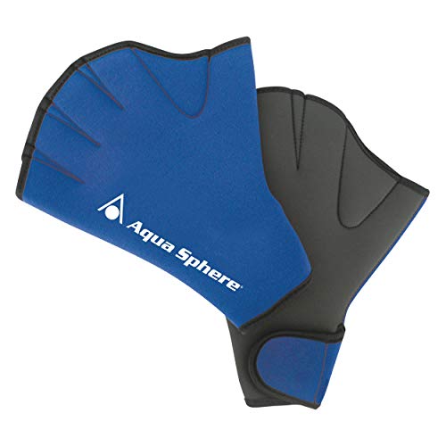 Aqua Sphere Aqua Guantes de natación, Unisex Adulto, Azul, Small