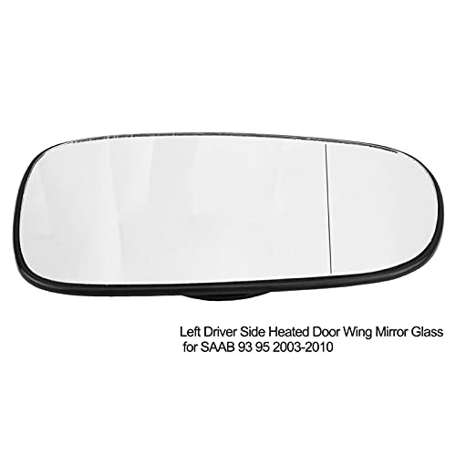 aqxreight - Espejo retrovisor de puerta lateral izquierda gran angular para SAAB 93 95 2003-2010