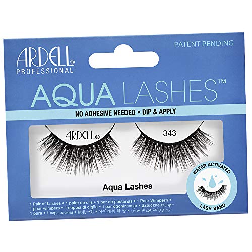 Ardell Aqua Lashes Pestañas Postizas Con Banda Activada Por Agua, No Necesita Pegamento, Volumen Completo, 30 g