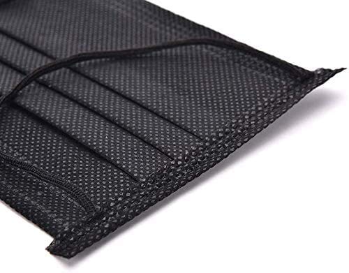 ARES 50PCS, tela no tejida de tres capas, salud/limpieza/exterior(negro)