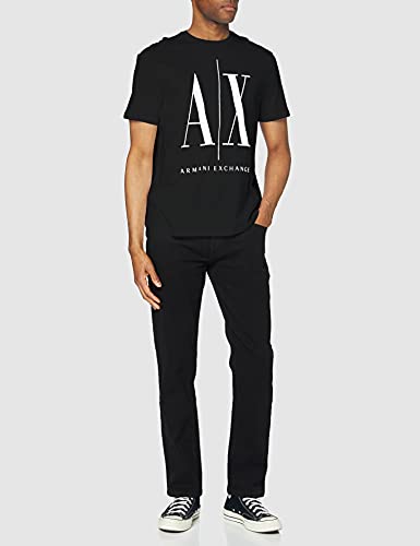 Armani Exchange Icon T Camiseta, Negro (Black 1200), X-Large para Hombre