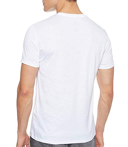 Armani Exchange Pima Small Logo Camiseta, Blanco (White 1100), Hombre