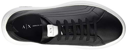 Armani Exchange The Super Sneaker, Zapatillas Mujer, Negro, 38 EU