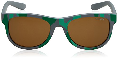 ARNETTE Class Act gafas de sol, Matte Green Camo On Grey, 54 Unisex-Adulto