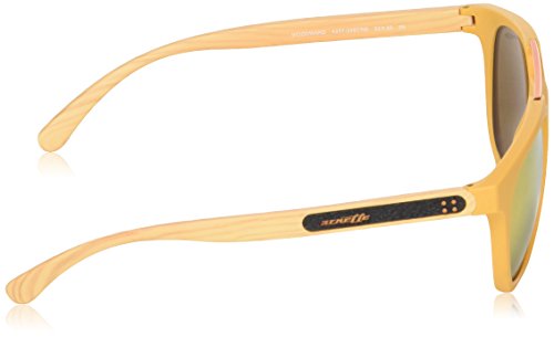 Arnette Woodward, Gafas de Sol para Hombre, Marrón (Matte Mustard), 52