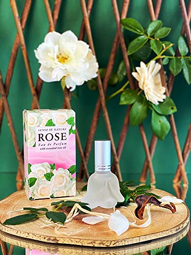 Aroma Essence, Perfume romántico enriquecido con aceite de rosa blanca y flores blancas, 12 ml