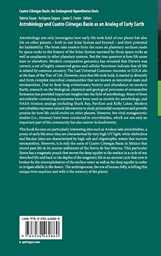 Astrobiology and Cuatro Ciénegas Basin as an Analog of Early Earth (Cuatro Ciénegas Basin: An Endangered Hyperdiverse Oasis)