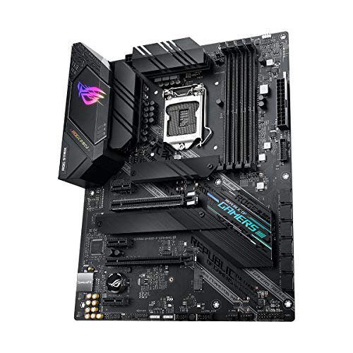 ASUS ROG Strix B460-F Gaming - Placa Base Gaming ATX Intel de 10a Gen LGA 1200, Dual M.2, DDR4, LAN 1Gb, HDMI, DP, USB 3.2 Gen 2, USB de Tipo C, Thunderbolt 3 e iluminación RGB Aura Sync