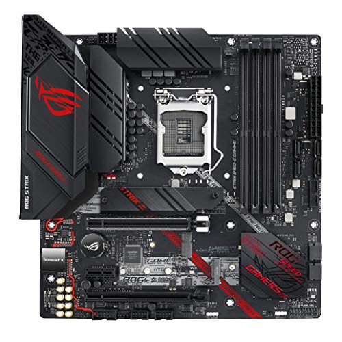 ASUS ROG Strix B460-G Gaming - Placa Base Gaming mATX Intel de 10a Gen LGA 1200, Dual M.2, DDR4, LAN 1Gb, HDMI, DP, USB 3.2 Gen 2, USB de Tipo C, Thunderbolt 3 e iluminación RGB Aura Sync