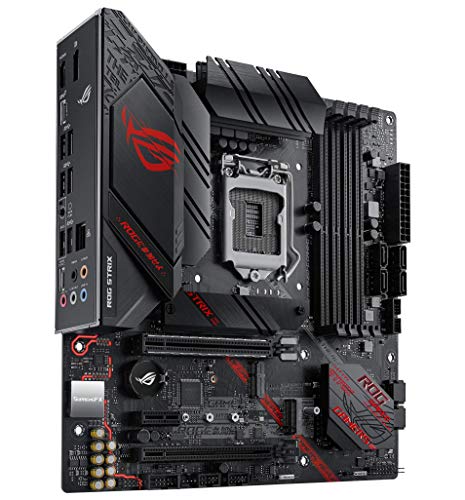 ASUS ROG Strix B460-G Gaming - Placa Base Gaming mATX Intel de 10a Gen LGA 1200, Dual M.2, DDR4, LAN 1Gb, HDMI, DP, USB 3.2 Gen 2, USB de Tipo C, Thunderbolt 3 e iluminación RGB Aura Sync