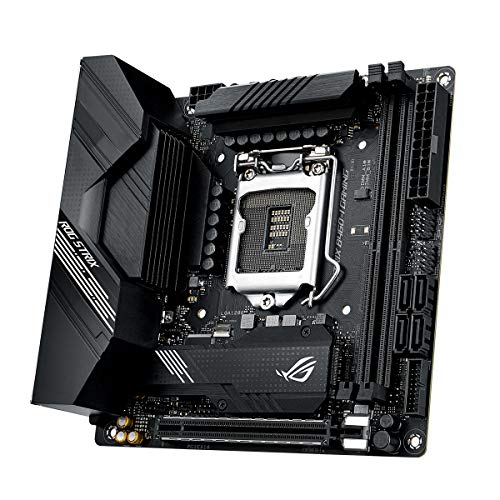 ASUS ROG Strix B460-I Gaming - Placa Base Mini-ITX Intel de 10a Gen LGA 1200 con VRM 6+2 Fases, Dual M.2, WiFi 6, LAN 1Gb, HDMI, USB 3.2 Gen 2, USB Tipo C, Thunderbolt 3 e iluminación RGB Aura Sync