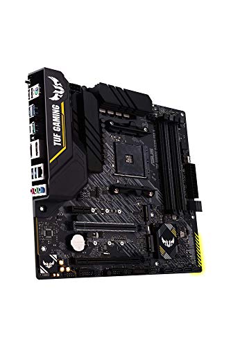 Asus TUF Gaming B450M-PRO II - Placa Base de Gaming ATX AM4 AMD B450 con Dos M.2, PCIe 3.0, Cancelación de Ruido por IA, HDMI, DisplayPort, USB 3.2 Gen 2 de Tipo A y C y Aura Sync RGB