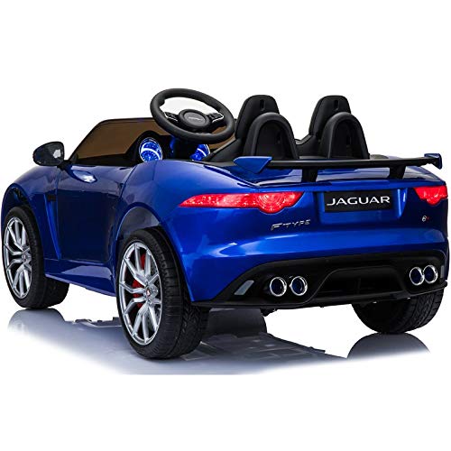 ATAA Jaguar 12v - Azul - Coche de batería para niños Jaguar F-Type con Mando para Padres