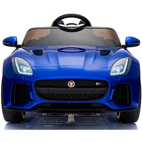 ATAA Jaguar 12v - Azul - Coche de batería para niños Jaguar F-Type con Mando para Padres