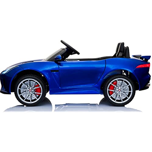 ATAA Jaguar 12v - Azul - Coche de batería para niños Jaguar F-Type con Mando para Padres