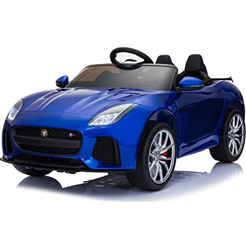 ATAA Jaguar 12v - Azul - Coche de batería para niños Jaguar F-Type con Mando para Padres