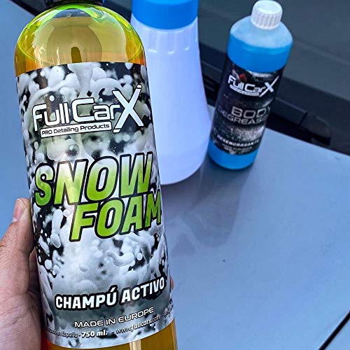 AutoFullCar - CHAMPÚ Activo Brillo FullCarX by Full Dip Snow Foam | 750 ml | Coche Moto EMBARCACIÓN VEHICULOS EN General