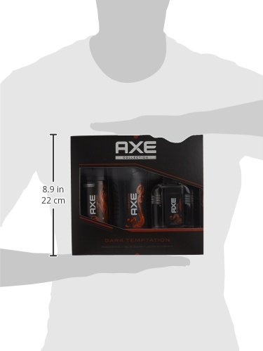 AXE Estuche Dark Temptation Desodorante Spray 150 ml + Gel 250 ml + After Shave 100 ml - 1 Pack