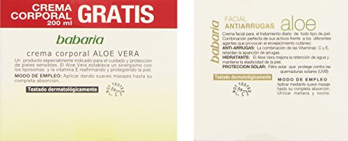 Babaria Aloe Facial Antiarrugas Lote 2 Pz