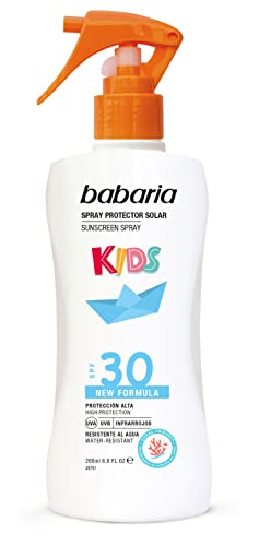 Babaria - Spray protector solar SPF30 Kids - Protección solar alta para niños - 200 ml