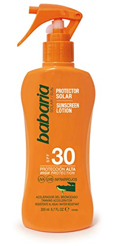 Babaria - Spray protector solar SPF30 - Protección solar - 200 ml